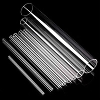 Tube de quartz rond de différentes spécifications, personnalisé en direct d'usine, pour utilisation en laboratoire et en phares