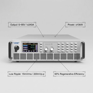 Système d'alimentation programmable pour montage en rack 3U PBS 2080-340L (80V/340A/10kW) |   Haute efficacité pour un cycle de vie de batterie avancé - Product Image 6