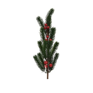 BRANCHES DE PIN VERTES AVEC BAIES ROUGES - Product Image 1