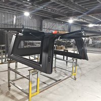 Capot de camion en aluminium pour Chevrolet Colorado ZR2 2023-2026, benne de 5 pieds avec fenêtres coulissantes