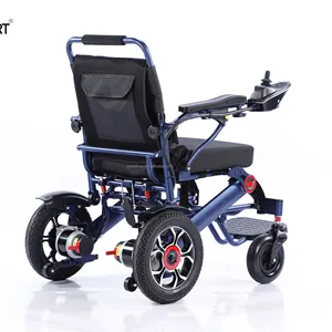 ELESMART Manufacture 12Ah Battery 250w Motor Light Weight Folding Electric Wheelchair EW-20-D Electric Chair