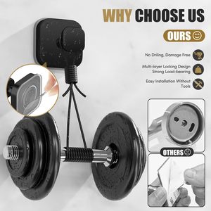 Vuông Màu Đen Tái Sử Dụng Hút Cup Móc Đường Ray Tắm Phòng Tắm Tường Móc Cho Cửa Sổ Kính Mịn Cửa Khăn Treo - Product Image 5