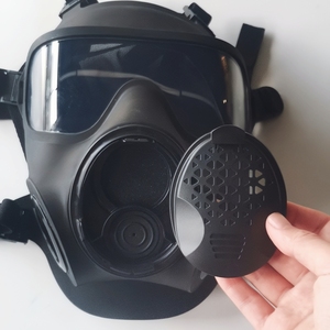 Masker Gas Full-face CBRN Sangat Kedap Udara dengan Tabung Saluran Air Opsional, Walkie-talkie, <span class=keywords><strong>Respirator</strong></span> Kimia Survival M50 Ukuran <span class=keywords><strong>S</strong></span> M L - Product Image 3