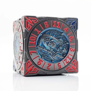 Dungeons & Dragons Polyhedral D6 Jeu de dés en métal Combinaison à six faces sept-en-un pour le groupe de course COC et l'utilisation du jeu de rotation - Product Image 1