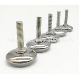 Adjustable Round Bottom Furniture <b>Leg</b> 28mm Diameter Iron And Plastic Screw On Feet <b>For</b> <b>Sofa</b> And Office Chairs - Product Image 4