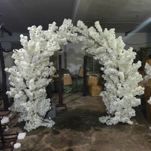 ซุ้มดอกซากุระประดิษฐ์สีชมพูสำหรับตกแต่งงานแต่งงาน - Product Image 4