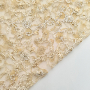 2025 3D hoa vải với laser cắt Sequins thêu vải tuyn lưới voan <span class=keywords><strong>Net</strong></span> ren thêu ren cho giày - Product Image 6