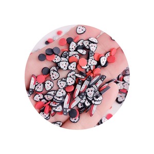 1kg Halloween Theme Knife Holiday DIY Decor Gifts Charms Handmade Soft Clay Slices Ideal for Kids and Adult Crafting