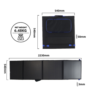 Panneau <span class=keywords><strong>solaire</strong></span> monocristallin pliable portable étanche 200W à prix abordable <span class=keywords><strong>pour</strong></span> les campeurs en extérieur avec une efficacité de 22,5% - Product Image 5