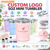 OEM 3000 MOQ 5oz Mini Paslanmaz Çelik Kahve Kupası Özel Logo Renk Malzeme Ambalajı Marka Toptan Satışı İçin