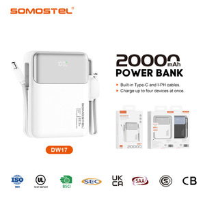 Cargador Portátil con Pantalla LED, 20000 mAh de Capacidad, Cable Tipo C, Doble Puerto USB-A y USB-C, Carga Rápida para iPhone - Product Image 1