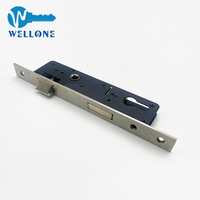 Norme européenne en acier inoxydable 304 porte en bois noir moderne 3085 corps de serrure à mortaise loquet de nuit porte de passage corps de serrure de confidentialité