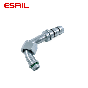 Raccord de réfrigération A/C FJ3288-06-1216S pour <span class=keywords><strong>Danfoss</strong></span>, joint torique femelle 90° °   Coude (Long Pilot) - Product Image 1