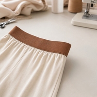 Bande élastique tricotée marron champêtre, très extensible, couleur unie, bobine de 5 yards, sangle élastique pour la couture de perruques, ceintures et confection de vêtements