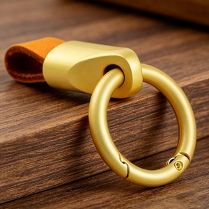Hochwertige, personalisierte Leder-Autoschlüsselanhänger, Premium Anti-Verlust-Schlüsselanhänger für Herren, Schlüsselanhänger aus Zinklegierung für Autoschlüssel, Großhandel - Product Image 3