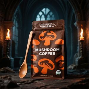 自家ラベルコーヒー心と脳のキノココーヒー複数のキノコが健康的な上昇をブレンド有機キノコインスタントコーヒー - Product Image 4