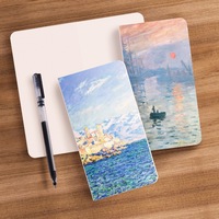 Nouveau style A6 cahier couleur peinture à l'huile série Vintage célèbre peinture bloc-notes journal portable personnalisable en gros
