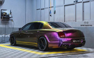 Kit carrosserie amélioré modèle WD pour Bentley Flying Spur, pare-chocs avant et arrière, jupes latérales et diffuseur arrière - Product Image 4