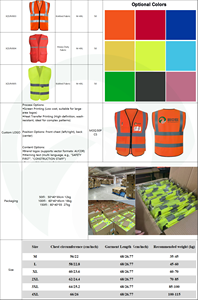سترة سلامة XZL بشعار مخصص للأنشطة الخارجية، عالية الوضوح، مصنوعة من خامة متينة وقابلة للتنفس، مقاومة للماء، وعاكسة عالية السطوع للرؤية الليلية - Product Image 3