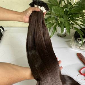 Meilleur Vente Birmans Première Cheveux 100% Cuticules Alignés Double Drawn Kératine JE Pointe Extensions de Cheveux Humains - Product Image 6