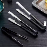 Penjepit Es Stainless Steel Anti Selip Ergonomis, Penjepit Sajian Bar, Dapat Digunakan Kembali, Anti Karat, Peralatan Bar, Logo Custom, Grosir Langsung dari Pabrik