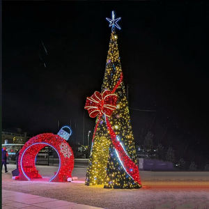 Statue de Père Noël géante 3D LED ondulante 2026 – Décoration de Noël pour centres commerciaux et parcs - Product Image 6