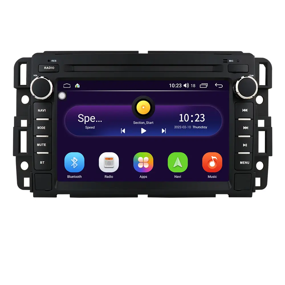 YHT 7inch Android 10 Quad Core WiFi GPS Navi Car Radio DVD Player For GMC Buick Hummer Chevrolet Silverado