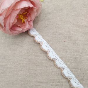 Accessoire imprimé en dentelle française de coton blanc de haute qualité décoratif pour les techniques de vêtements et de sacs - Product Image 4