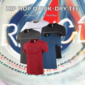 เสื้อยืดแขนสั้นผู้ชายสไตล์ฮิปฮอปผ้าทอเนื้อแน่น รุ่นใหม่ขายดี น้ำหนัก 180 กรัม ระบายอากาศได้ดี แห้งเร็ว เหมาะสำหรับวิ่งและออกกำลังกาย - Product Image 2