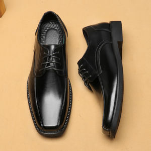 รองเท้าหนังลำลองทันสมัย, รองเท้าผูกเชือกผู้ชายสไตล์อังกฤษสำหรับธุรกิจและงานทางการ, ไซส์ใหญ่ - Product Image 5