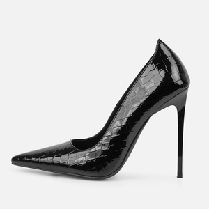 Escarpins ultra fins à talons hauts grande taille 45 pour femme, couleur personnalisée, imprimé animal, talon aiguille, chaussures de soirée basiques - Product Image 4