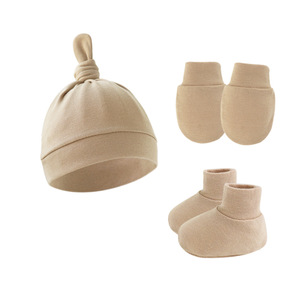 Ensemble de bonnets pour nouveau-né, bonnets doux pour bébés, filles, garçons, 0-6 <span class=keywords><strong>mois</strong></span> - Product Image 5