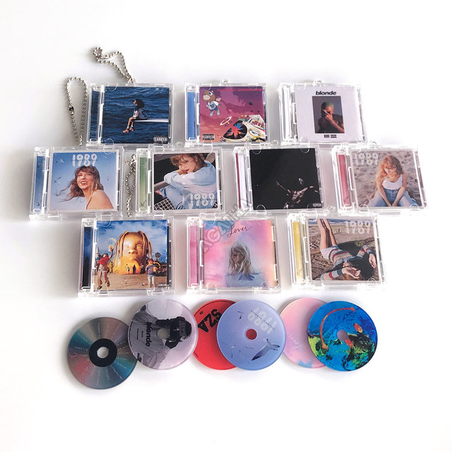 PVC Mini Album Case NFC CD Keychain with Mini Tag Waterproof & Weatherproof