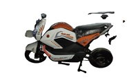 Vélo électrique tout-terrain pliable, cadre en acier, moteur de moyeu arrière 350W sans balais, batterie lithium intégrée, freins à disque, vitesse unique