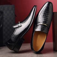 Nouveautés : Mocassins en cuir décontractés pour hommes, motif alligator, imperméables, respirants, légers et antidérapants pour l'automne