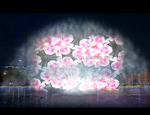 Pantalla de <span class=keywords><strong>Niebla</strong></span> Interactiva Fabricada en China, Luz RGB de Alta Intensidad, Pantalla de Agua Musical con Proyección de Películas y Fuente para Uso en Exteriores - Product Image 6