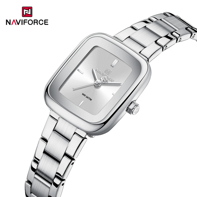 Naviforce 5075 NF5075 Fashion Brand Ladies Quartz Watches Luxury Stainless Steel Waterproof Women's Wristwatch for Women Relojes