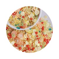 500G Plak Van Polymeerklei Met Citroenfruit-Thema Hagelslag Hete Plak Van Zachte Klei Voor Nail Art-Vakantiefeestdecor Liefdesbeeldje Model