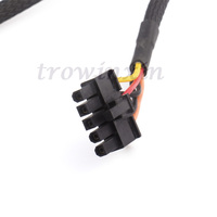 Câbles d'alimentation modulaires 5 broches mâle vers 2*SATA 15 broches, adaptateur PSU, câble d'alimentation SATA pour OCZ ZT