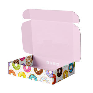 定制制造商彩色纸板纸邮寄服装盒定制标志印刷瓦楞纸箱 - Product Image 3