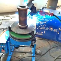 Supercnc Plateau tournant rotatif automatique robuste 300/500/600kg Capacité de charge Positionneur de soudage TIG à grand trou