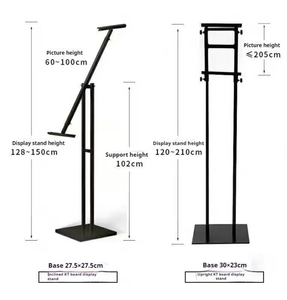 Stand Display Iklan Lantai Vertikal Dua Sisi Ramah Lingkungan Dapat Didaur Ulang Logo Kustom Logam Promosi Grosir - Product Image 3