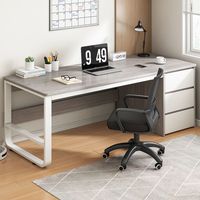 Bureau de travail moderne et minimaliste avec tiroirs pour dossiers, pieds réglables, plateau en MDF épaissi, pieds robustes, écologique pour le travail et la maison