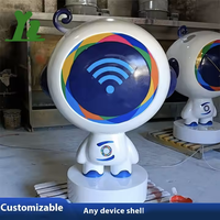 Modelo de Helicóptero de Fibra de Vidrio Personalizado por Fabricante OEM, Decoración para Exhibición en Centros Comerciales, Carcasa de FRP