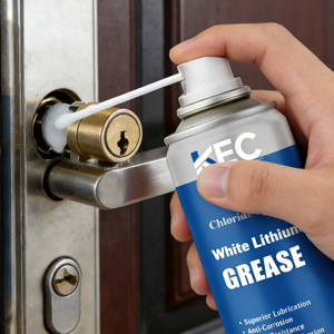 <span class=keywords><strong>Spray</strong></span> Lubrificante al Grasso di Litio Bianco KEC 400ml, Protezione a Lunga Durata Senza Aloni per Parti Metalliche di Auto - Product Image 1