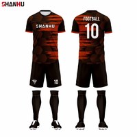 Ensemble d'uniformes de football unisexe, séchage rapide, respirant, pour hommes et femmes, maillot de football, kit de sport, course à pied, gym, t-shirt, short, 2 pièces