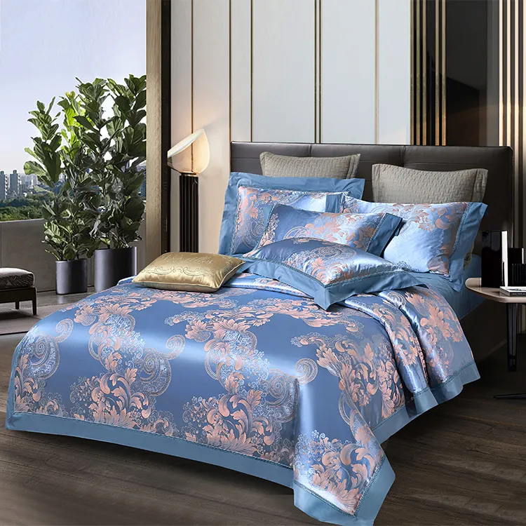 Best Sale Home Textile Printing Polyester Fibre 4pcs Pillow Case Bed Flat Sheet Cover Bedding Set
