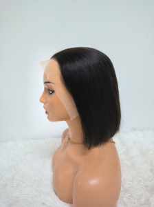 Promoción Letsfly: Pelucas de Cabello Humano 100% Coloridas, Lisas, de 10 Pulgadas, con Frente de Encaje 13x4, Estilo Bob, 200g, Alta Densidad, Venta al Por Mayor, 35$ - Product Image 5