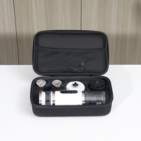 Sac de rangement en maille pour machine à café à capsules avec étui rigide, poignée portable, grande capacité, en matériau EVA, pour les voyages