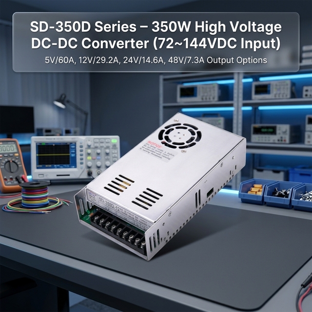 350W Isolated DC to DC Converter SD-350D 72v to 12v Step Up/down for Solar Telecommunications